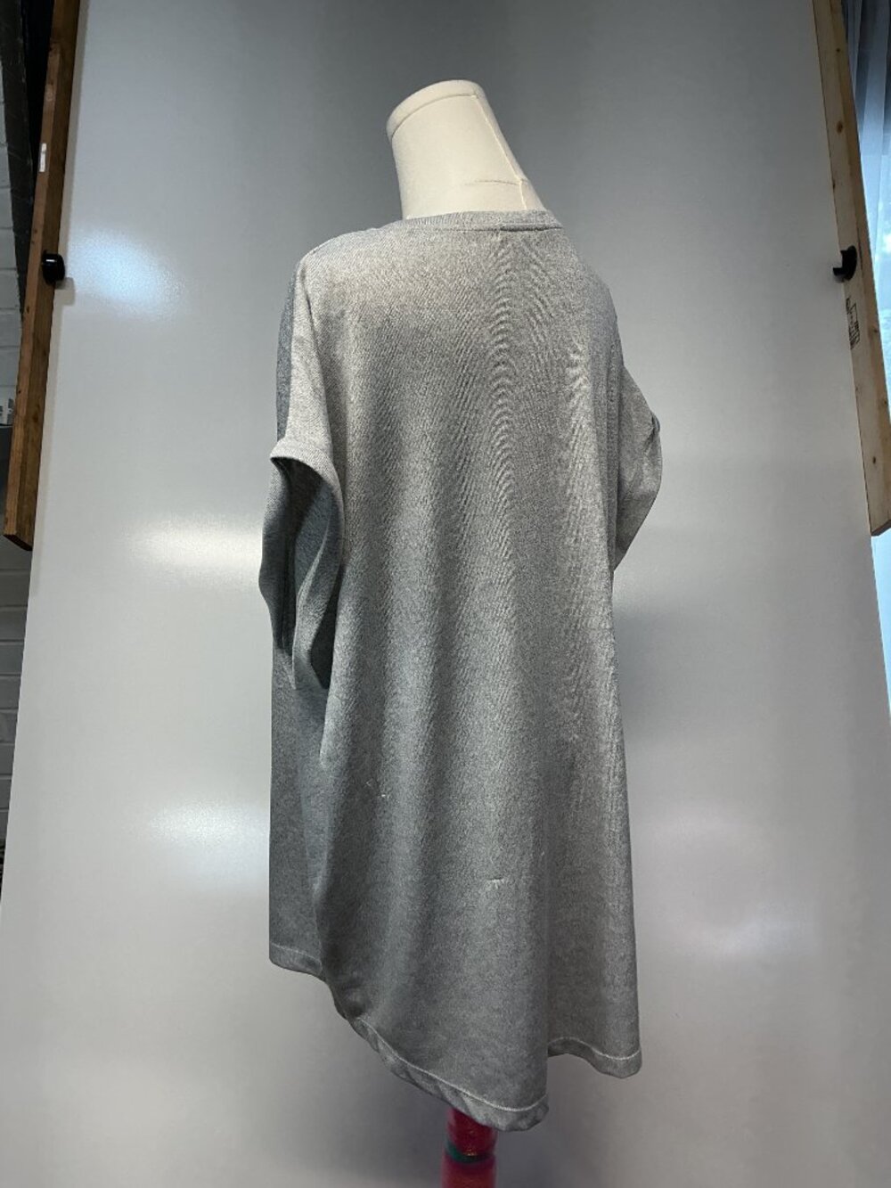 Indigo Soul 2XL Gray Patriotic Gnome Top Americana Oversized Dolman Shirt - Picture 7 of 12